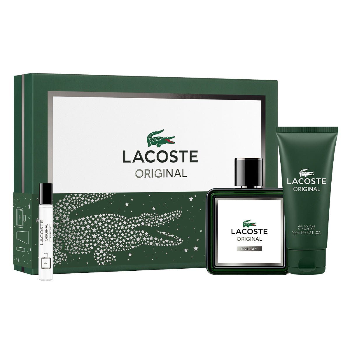 Estuche Lacoste Original Parfum 100ml + 7.5ml + Gel de Ducha 100ml Hombre - Perfumes Bogotá
