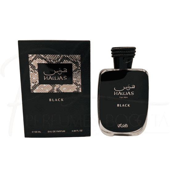 Perfume Hawas Rasasi Black For Him - Eau De Parfum - 100ml - Hombre