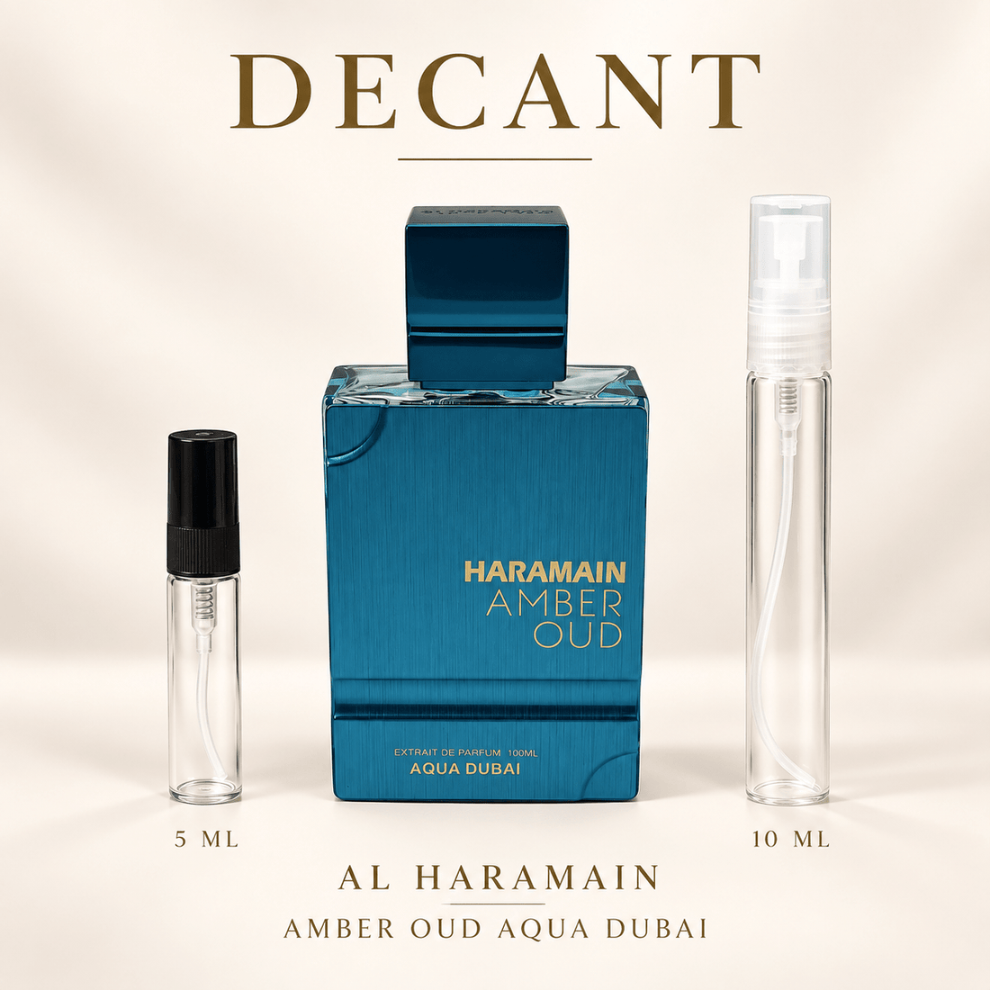 Decant Al Haramain Amber Oud Aqua Dubai - Perfumes Bogotá