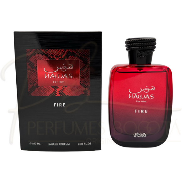 Perfume Hawas Fire For Him Rasasi - Eau De Parfum - 100ml - Unisex