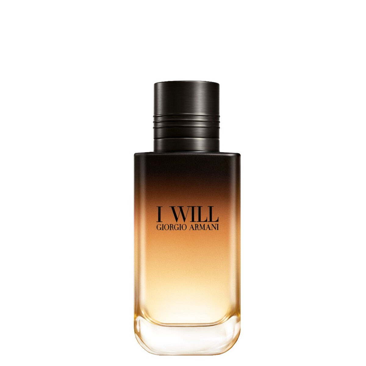 Perfume Giorgio Armani I Will Eau de Parfum 100 ml para Hombre, frasco negro y dorado recargable