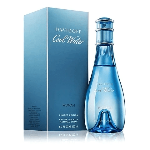 Perfume Cool Water Davidoff - Eau De Toilette - 200ml - Mujer - Perfumes Bogotá