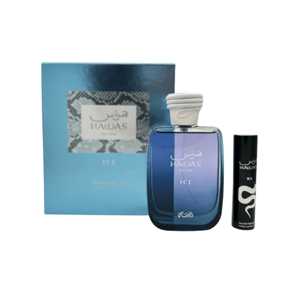 Perfume Kit Rasasi Hawas Ice for Him Eau de Parfum 100ml Hombre - Perfumes Bogotá