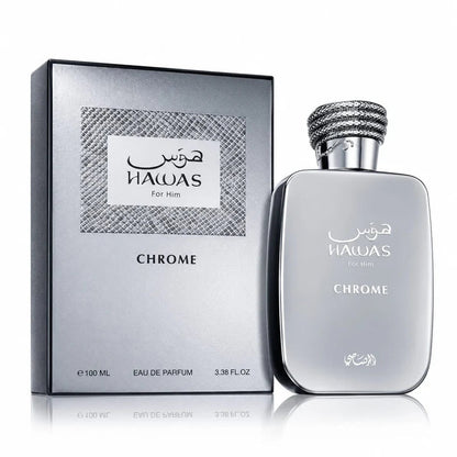 Perfume Rasasi Hawas for Him Chrome Eau de Parfum 100ml Unisex - Perfumes Bogotá