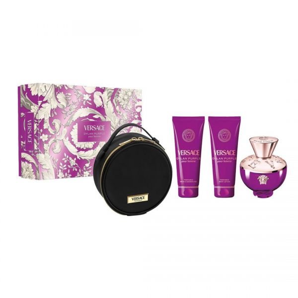 Perfume Versace Kit Dylan Purple + Cosmetiquera Eau de Parfum 100ml Mujer - Perfumes Bogotá