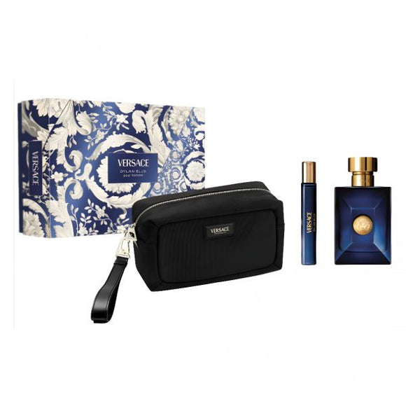 Perfume Estuche Versace Pour Homme Dylan Blue - Eau de Toilette- 100ml -Hombre + Bolso