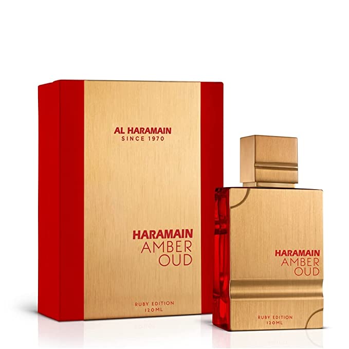Perfume Al Haramain Amber Oud Ruby Edition Eau de Parfum 120ml Unisex - Perfumes Bogotá