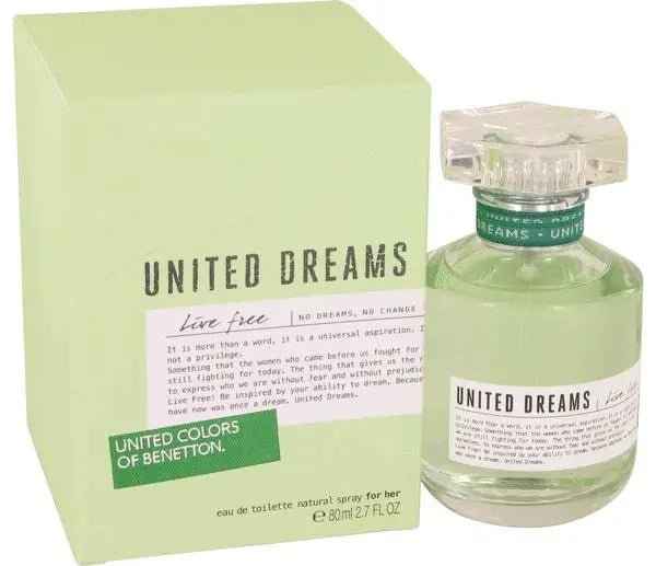 Perfume Benetton Dreams Live Free Eau de Toilette 80ml Mujer - Perfumes Bogotá