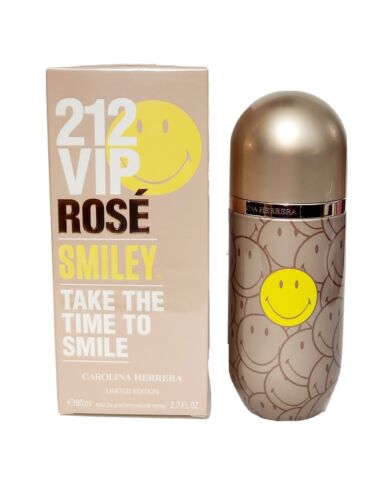 Perfume Carolina Herrera 212 VIP Rose Smiley Limited Edition Eau de Parfum 80ml Mujer - Perfumes Bogotá
