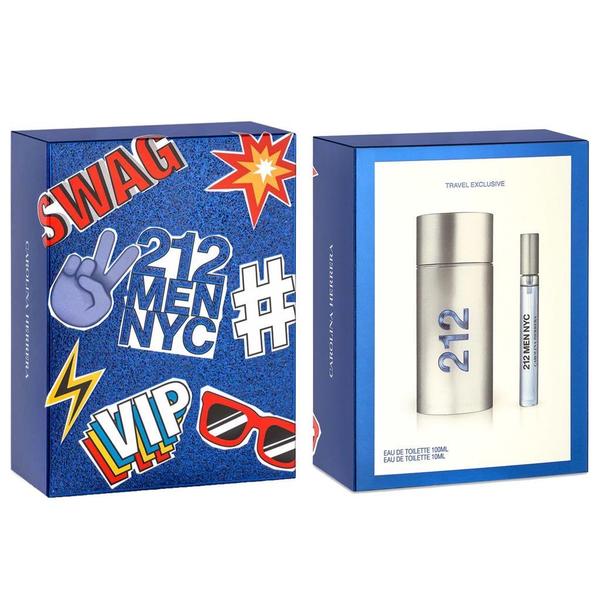 Perfume Carolina Herrera Kit 212 Men Eau de Toilette 100ml Hombre - Perfumes Bogotá