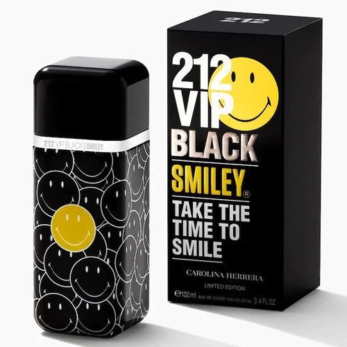 Perfume CH 212 Vip Black Smiley Limited Edition - Eau De Parfum - 100ml - Hombre - Perfumes Bogotá