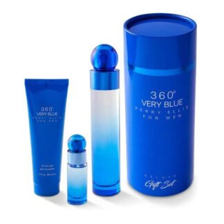Perfume Estuche Perry Ellis 360° Very Blue - Eau De Toilette - 100ml - Hombre - Perfumes Bogotá